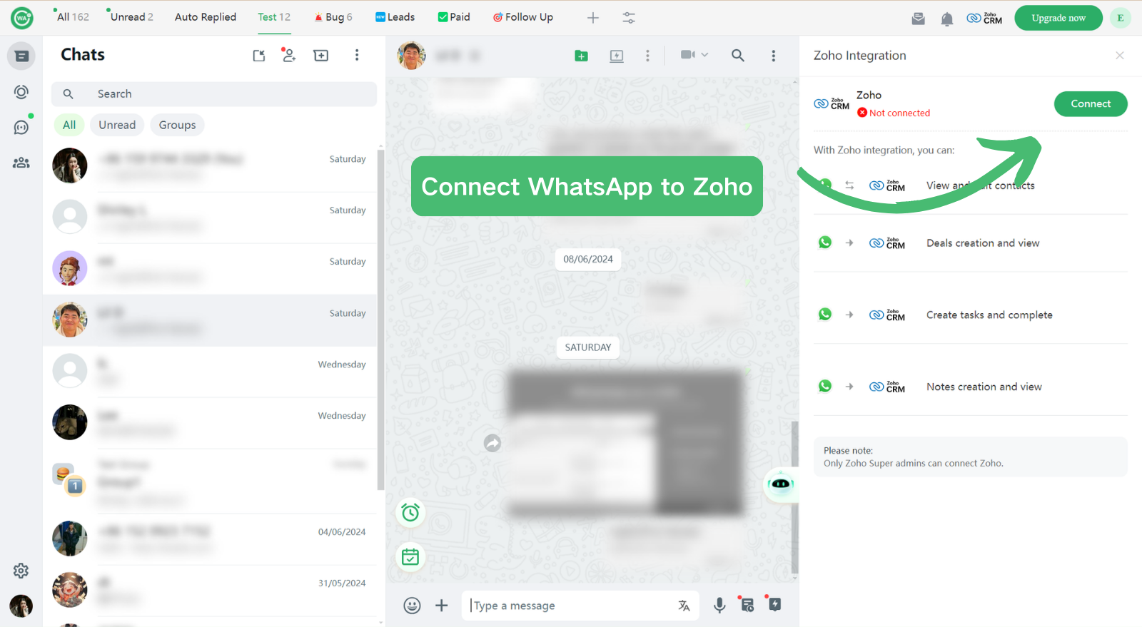 WhatsApp Website Integration