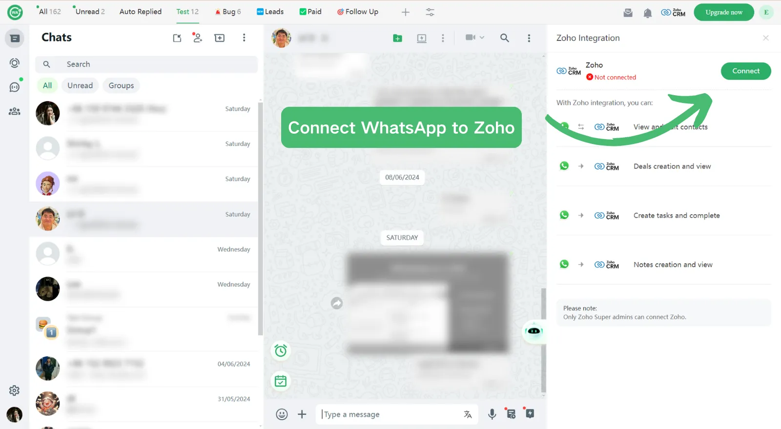 Integração com o site do WhatsApp