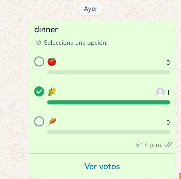 WhatsApp Poll