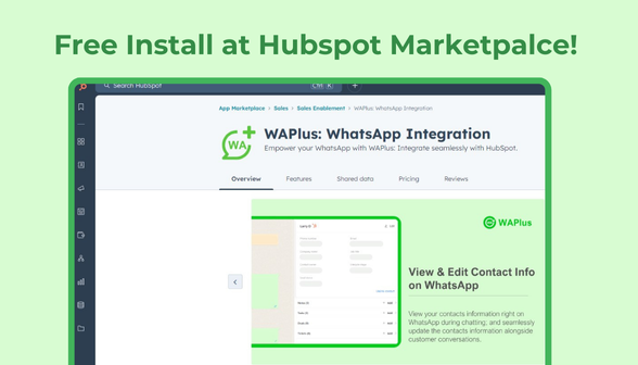 WAPlus - integración de WhatsApp con HubSpot